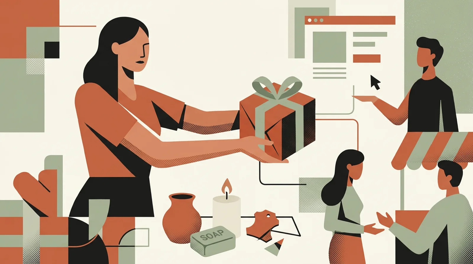 Vender tu creación como una idea de regalo