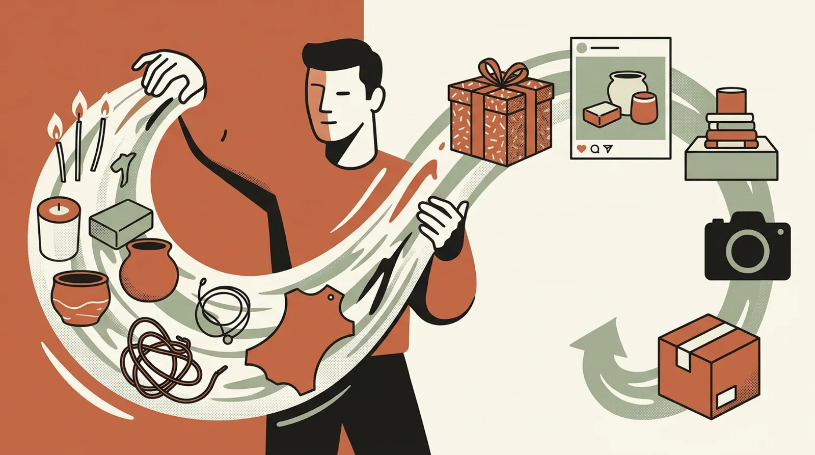 A maker's launch week, prepped in one afternoon at the studio