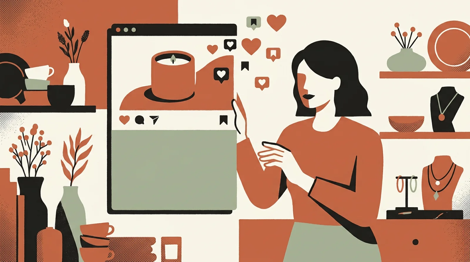 Écris la légende qui transforme un like en commande